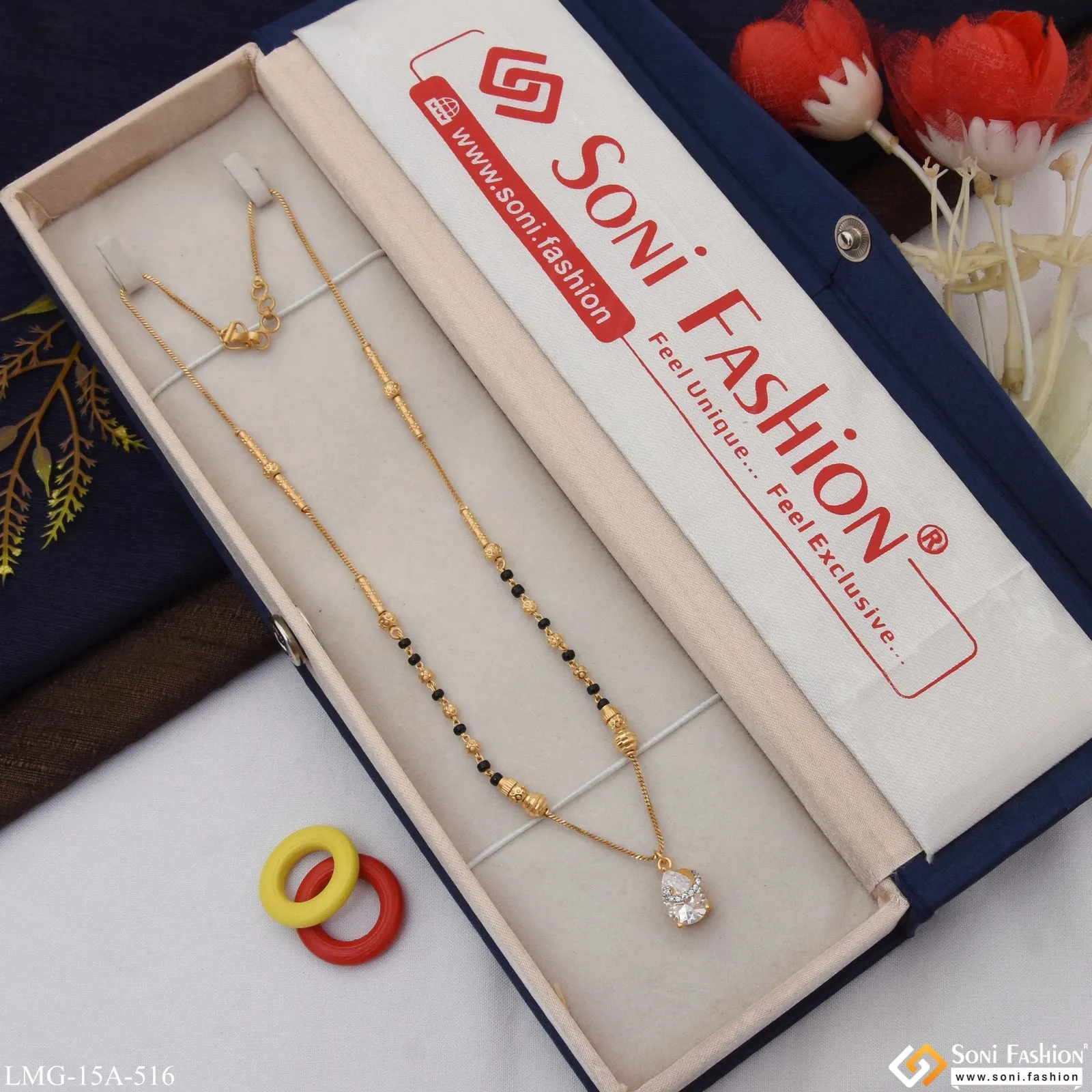 1 Gram Gold Plated Eye-Catching Design Mangalsutra for Women - Style A516