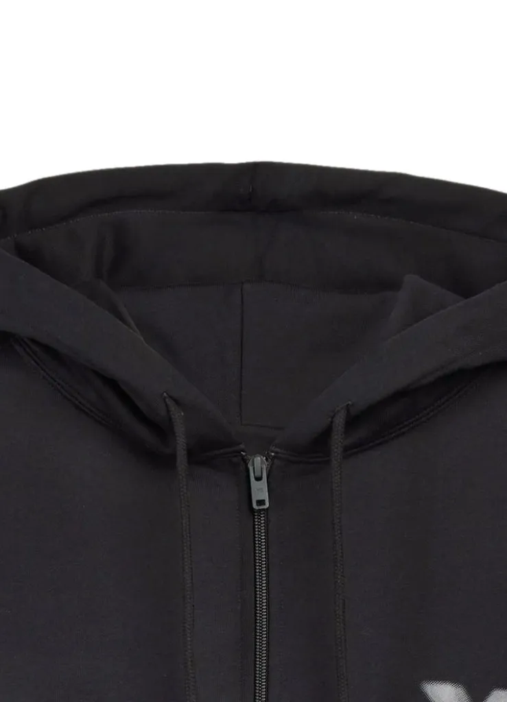 Adidas Y-3 Logo Black Zip Hoodie