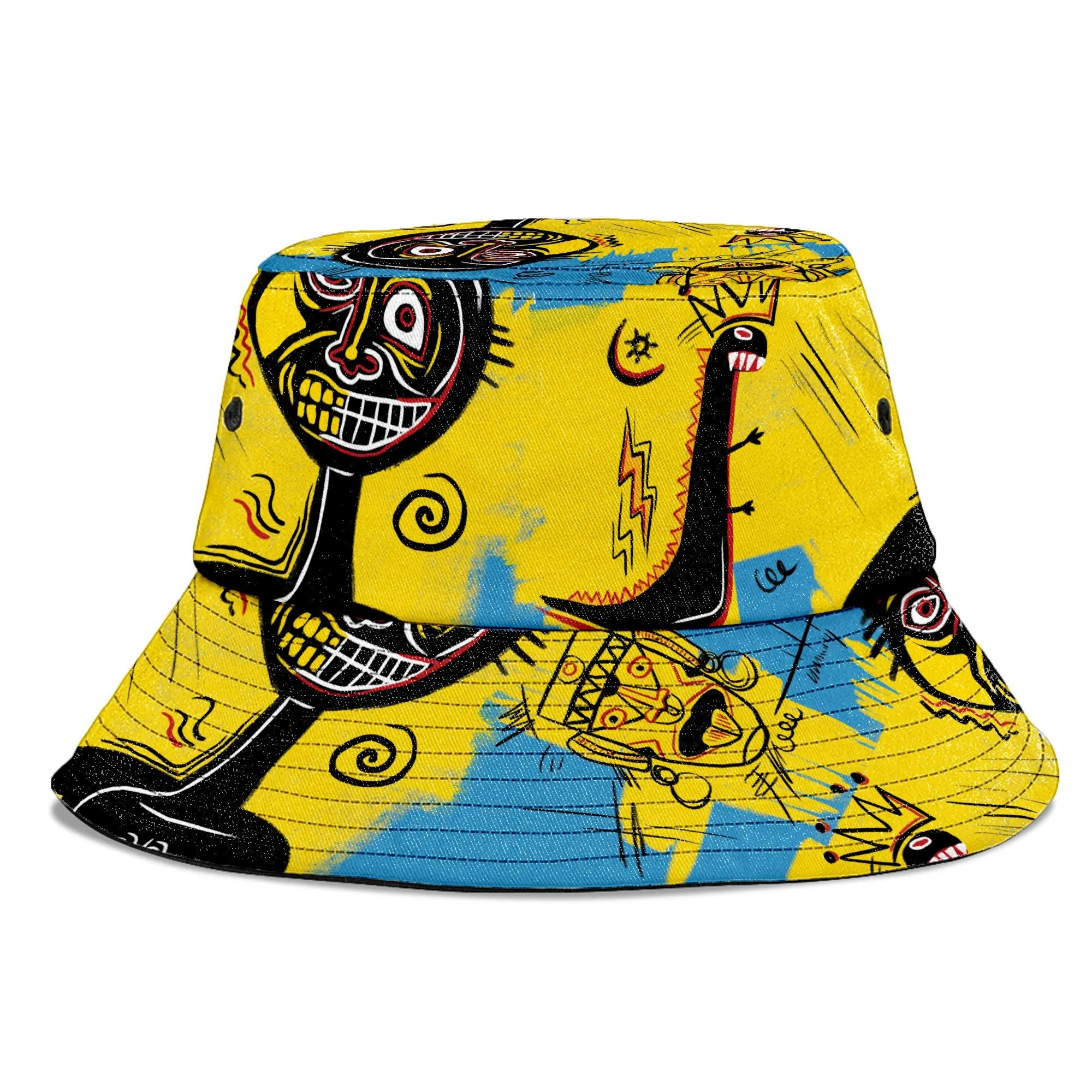 African Art Viva Underground Psychedelic Vintage Style Bucket Hat