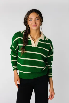 Andy Striped Collar Sweater