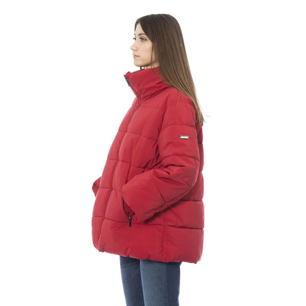 Baldinini Trend Red Polyamide Jackets & Coat