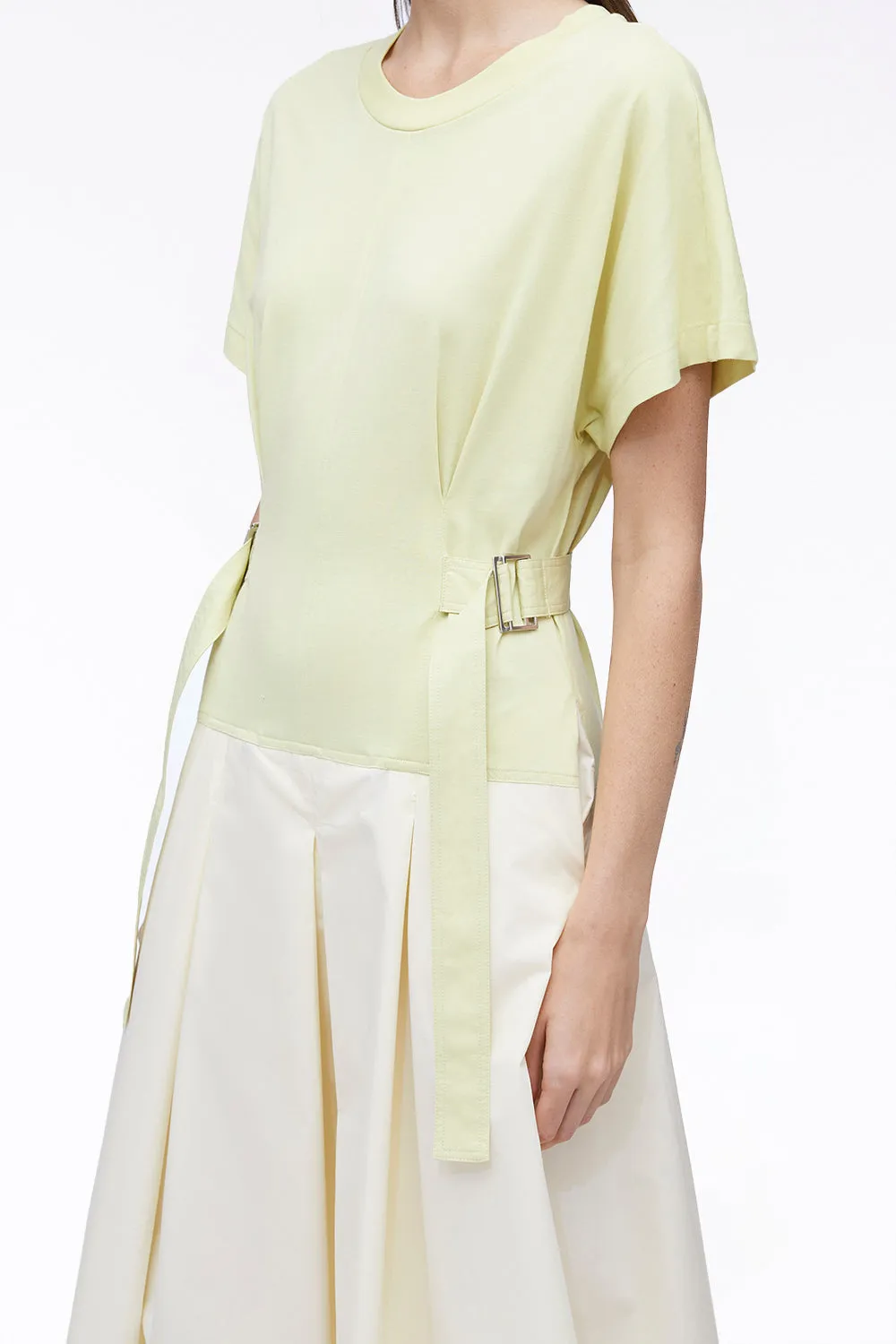 Belted Short-Sleeved T-Shirt Dress