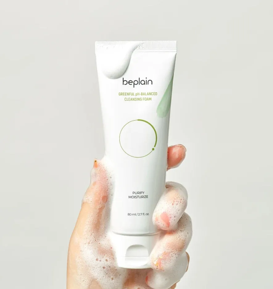 BEPLAIN Greenful PH-Balanced Cleansing Foam Sensitive Skin Trouble Acne Care