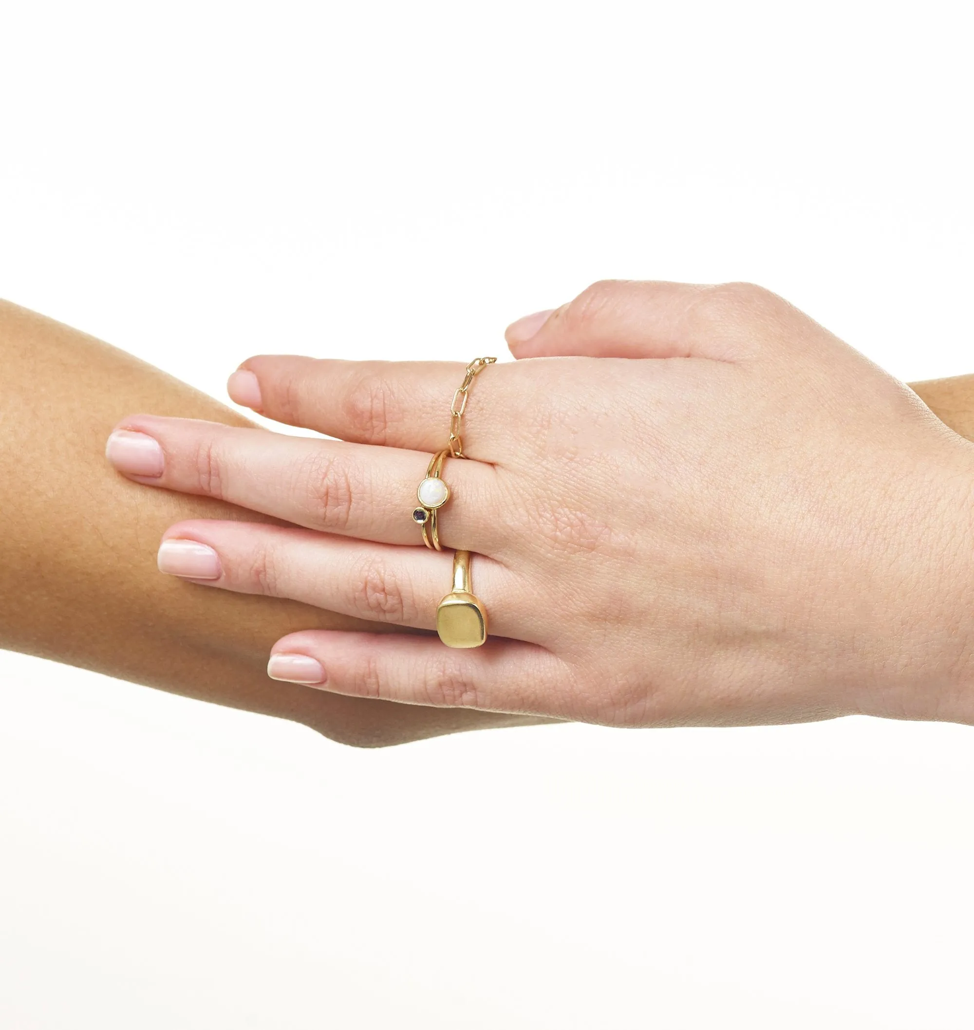 Birthstone Stacking Ring With Alexandrite