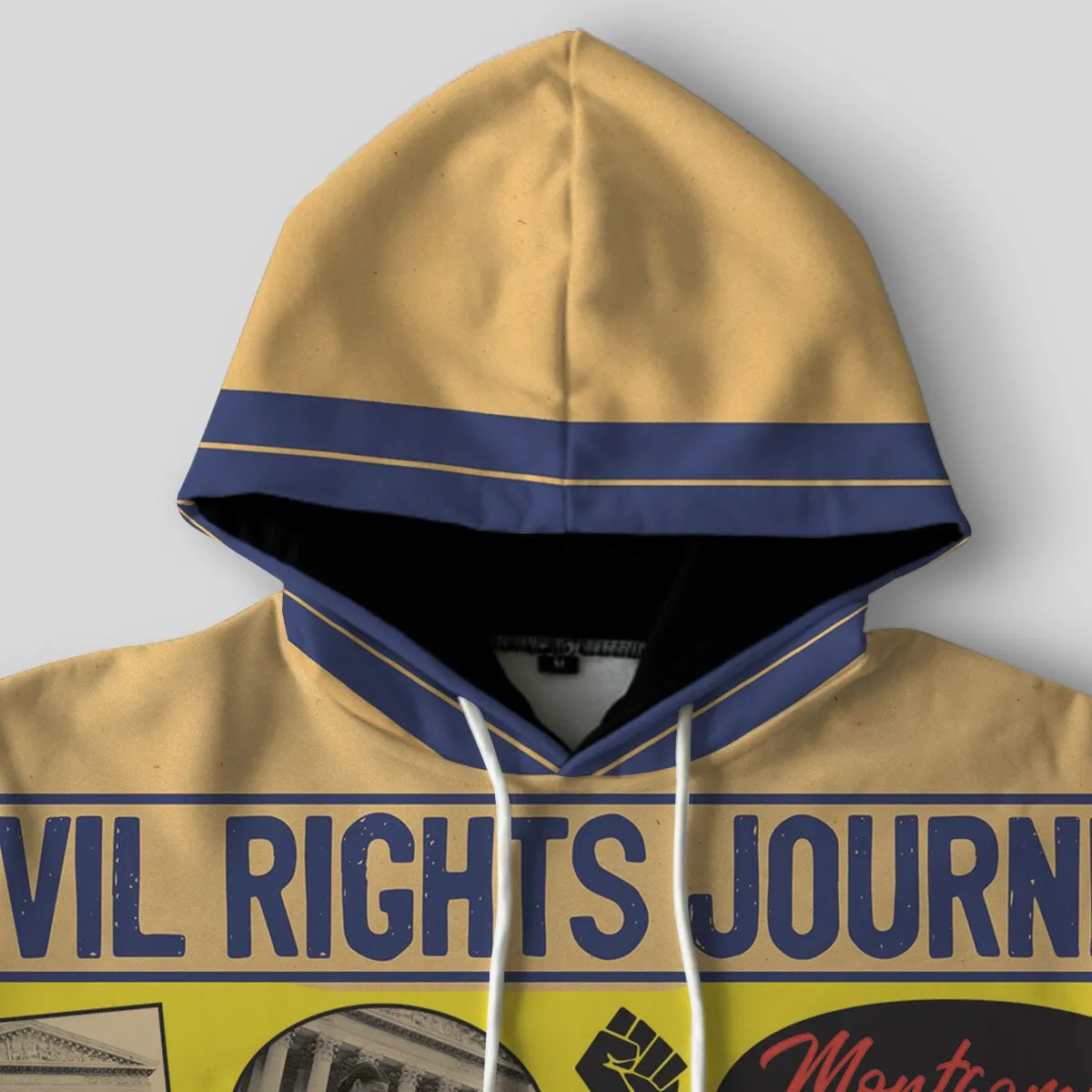 Civil Rights Events in 50s Style All-over Hoodie