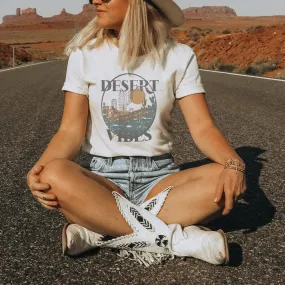 Desert Vibes Western Cactus Graphic T-Shirt - WE159