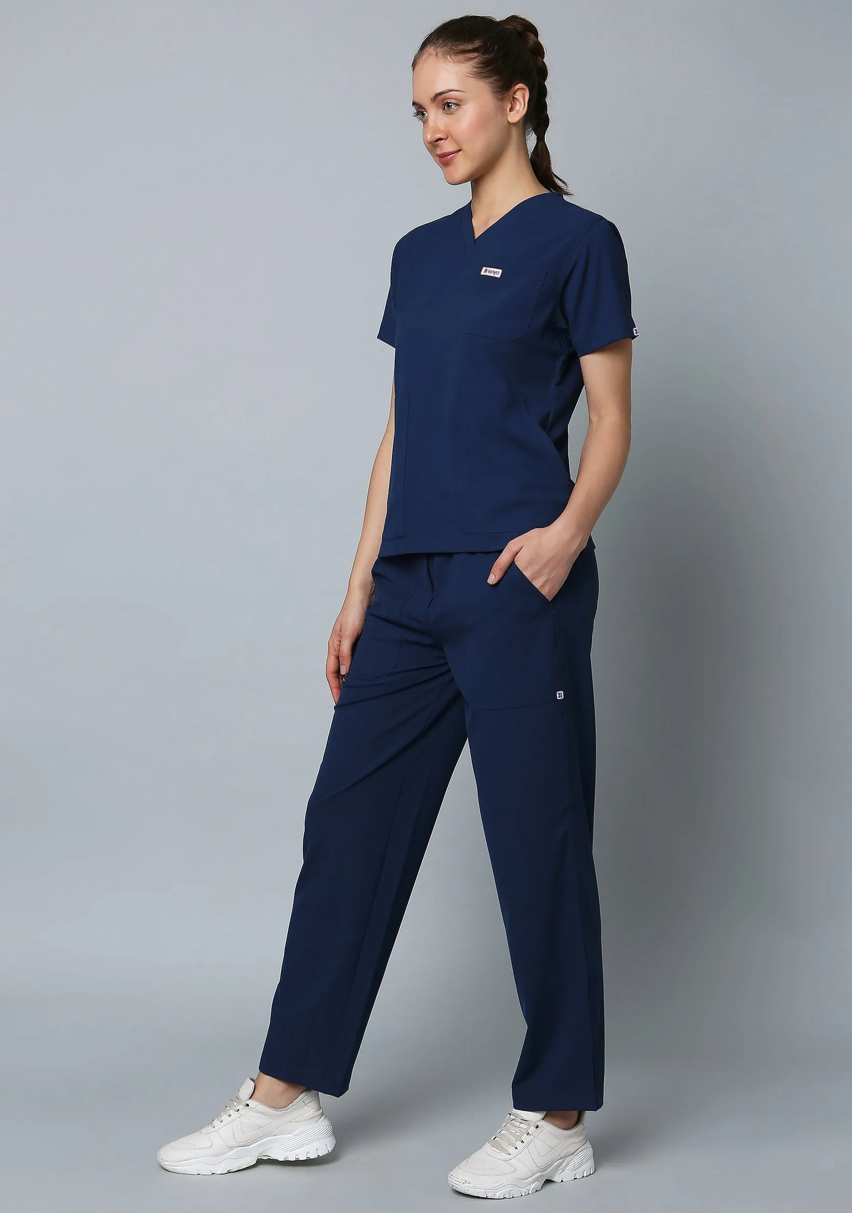 Ecoflex Women's 5 Pocket (Navy Blue) Scrub