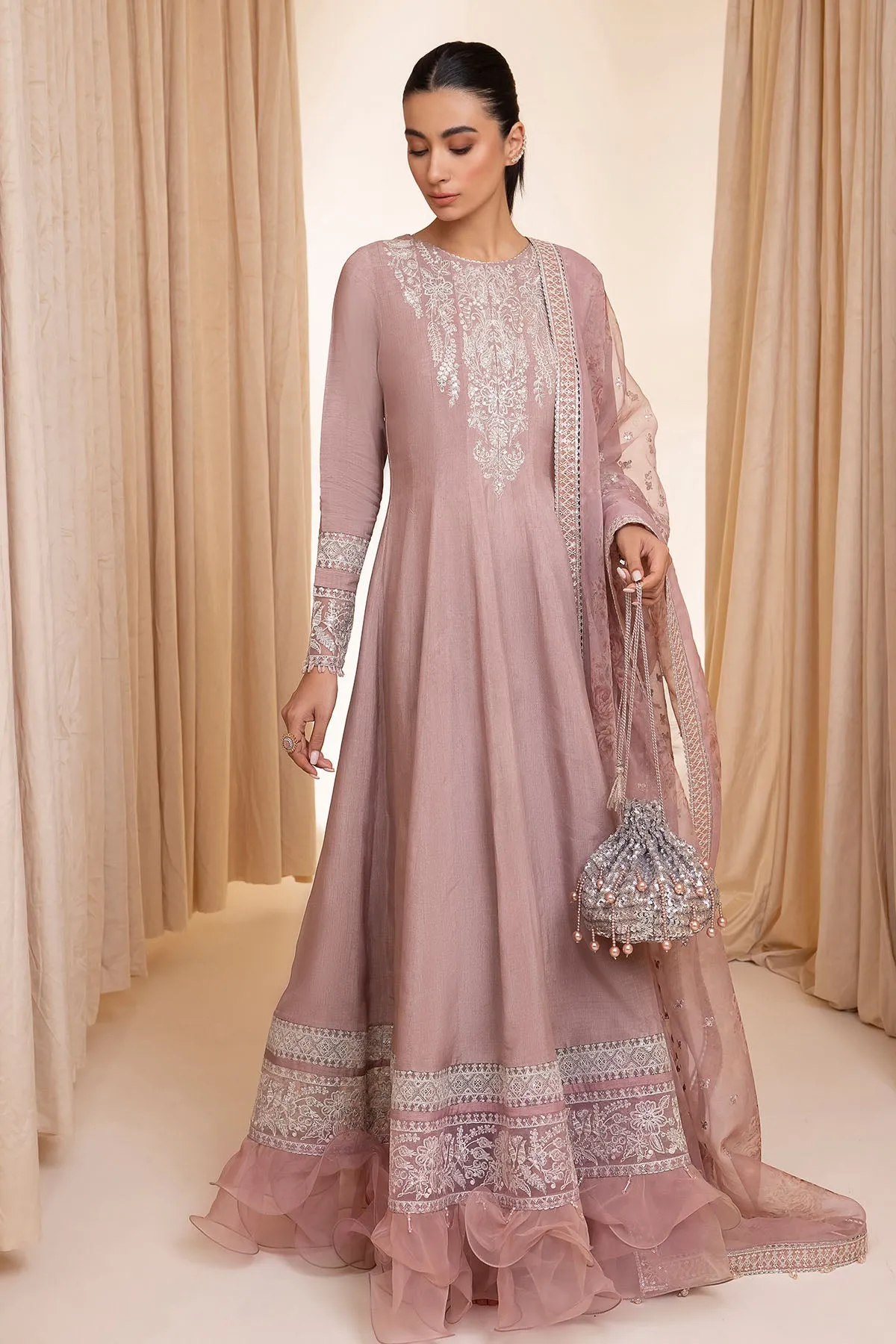 Embroidered Raw Silk RTW-1017