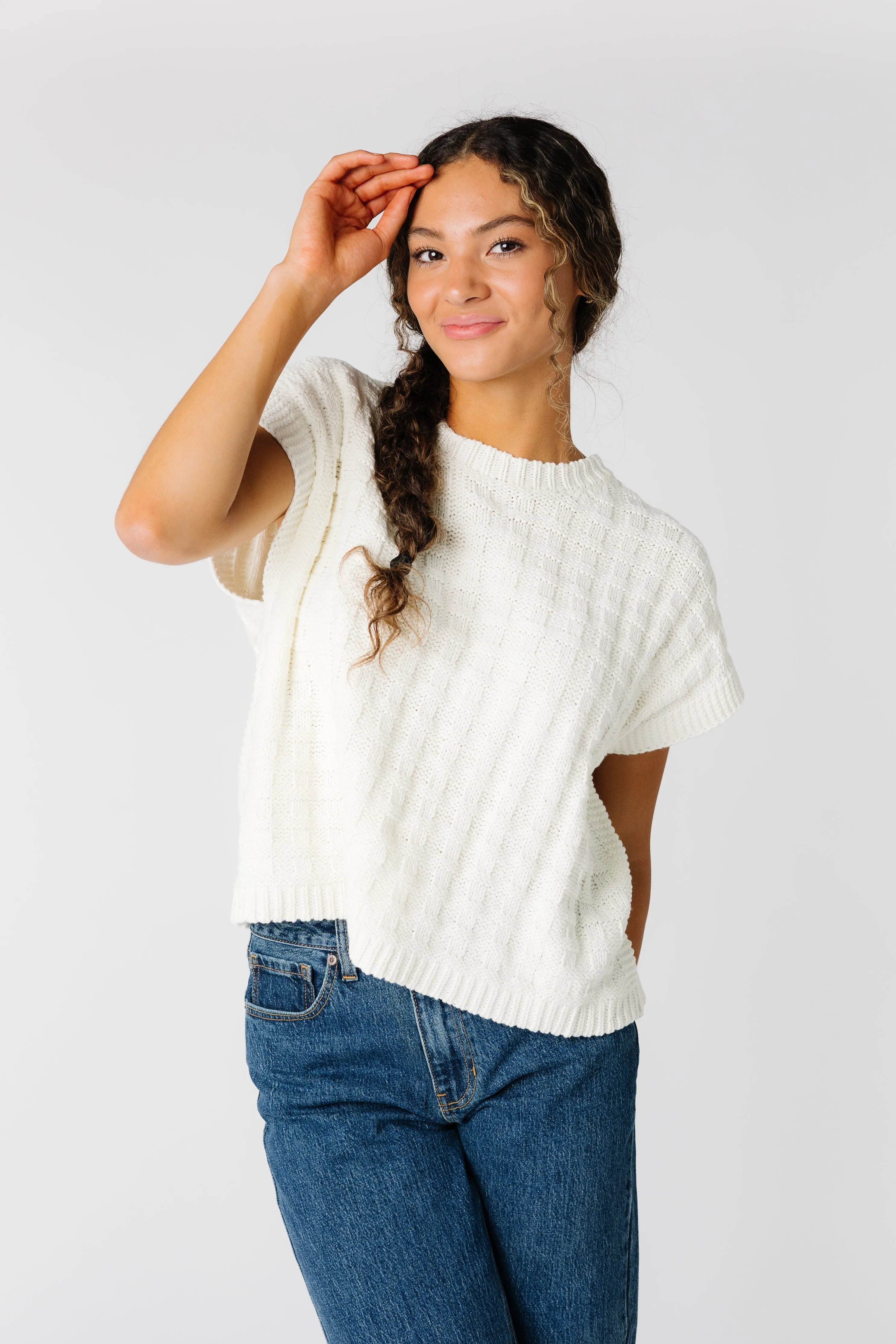 Enza Textured Sweater Vest