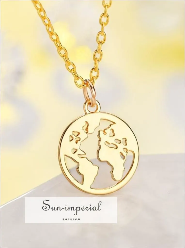 Fashion Jewelry Delicate Hollow World Map Bracelet Gold Silver Color Map Bracelet Jewelry