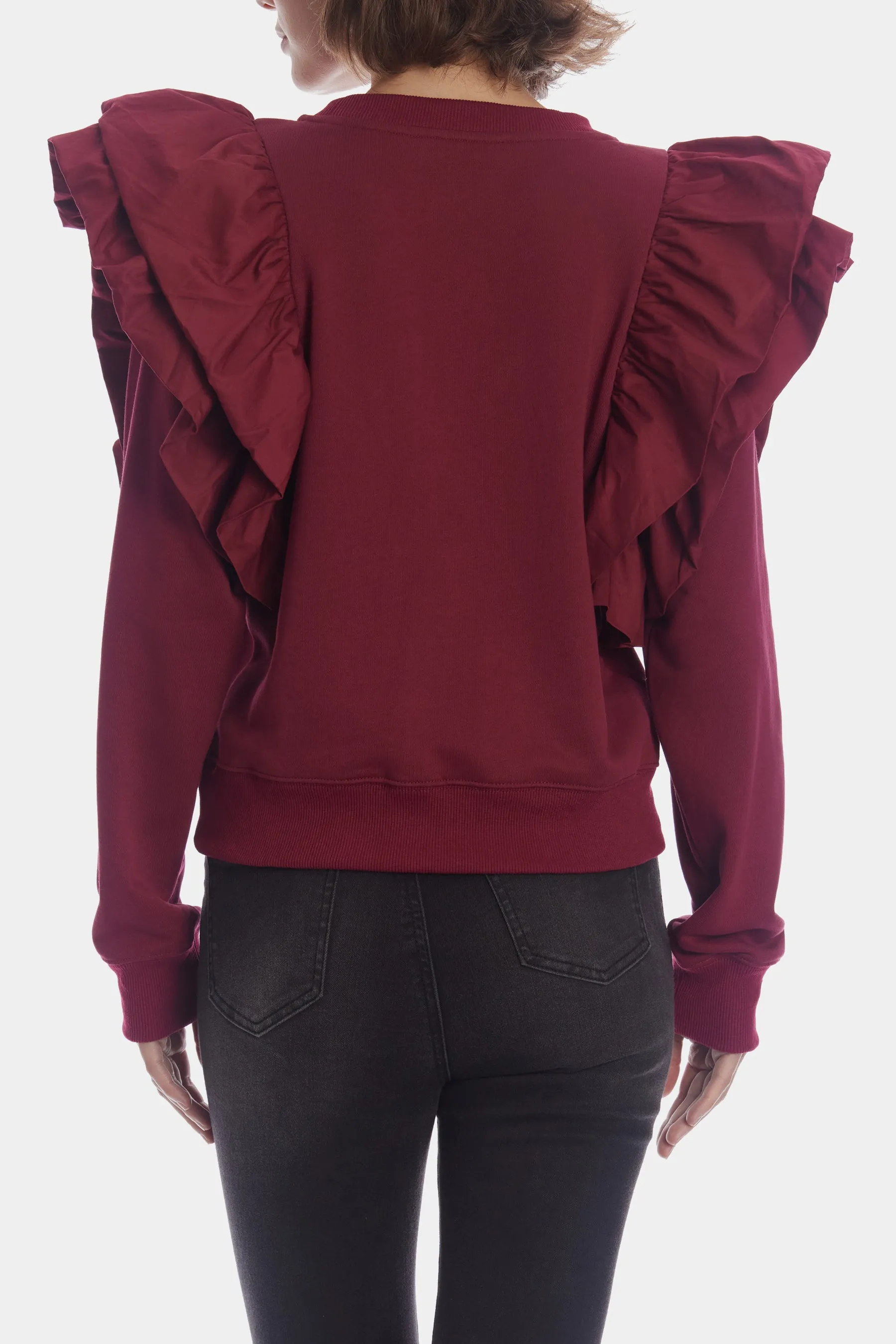 Gabriela Flutter Sleeve Sweatshirt