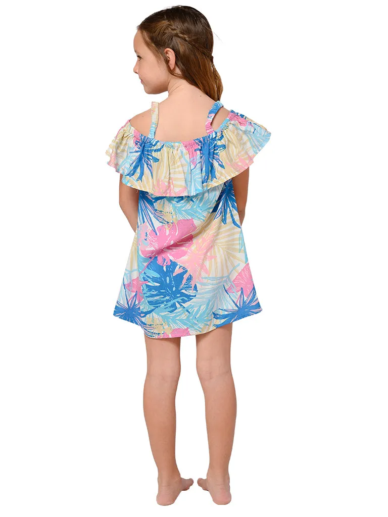 Girl's "Peasant dress" cover up in various printed fabrics