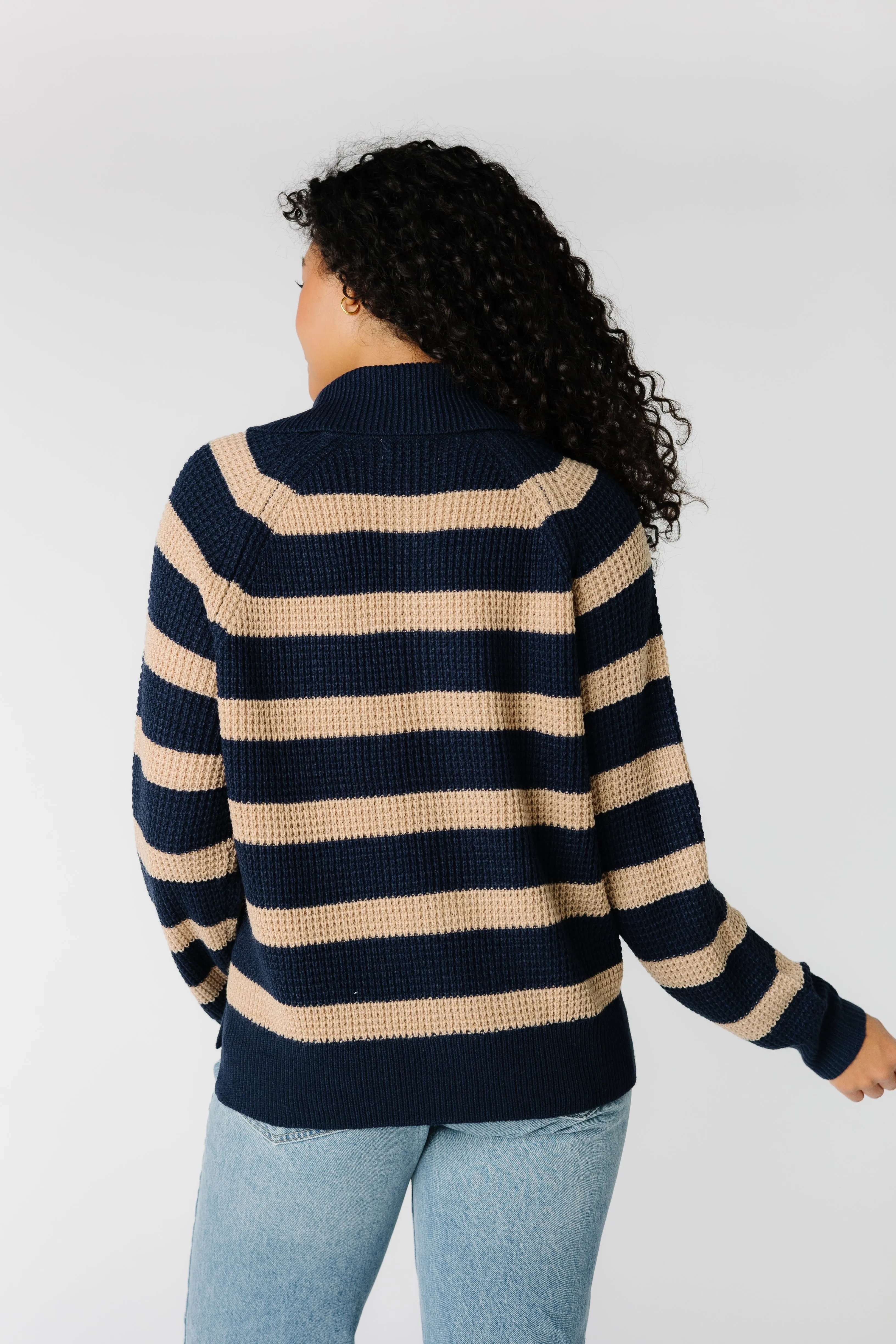 Henley Snap Neck Sweater