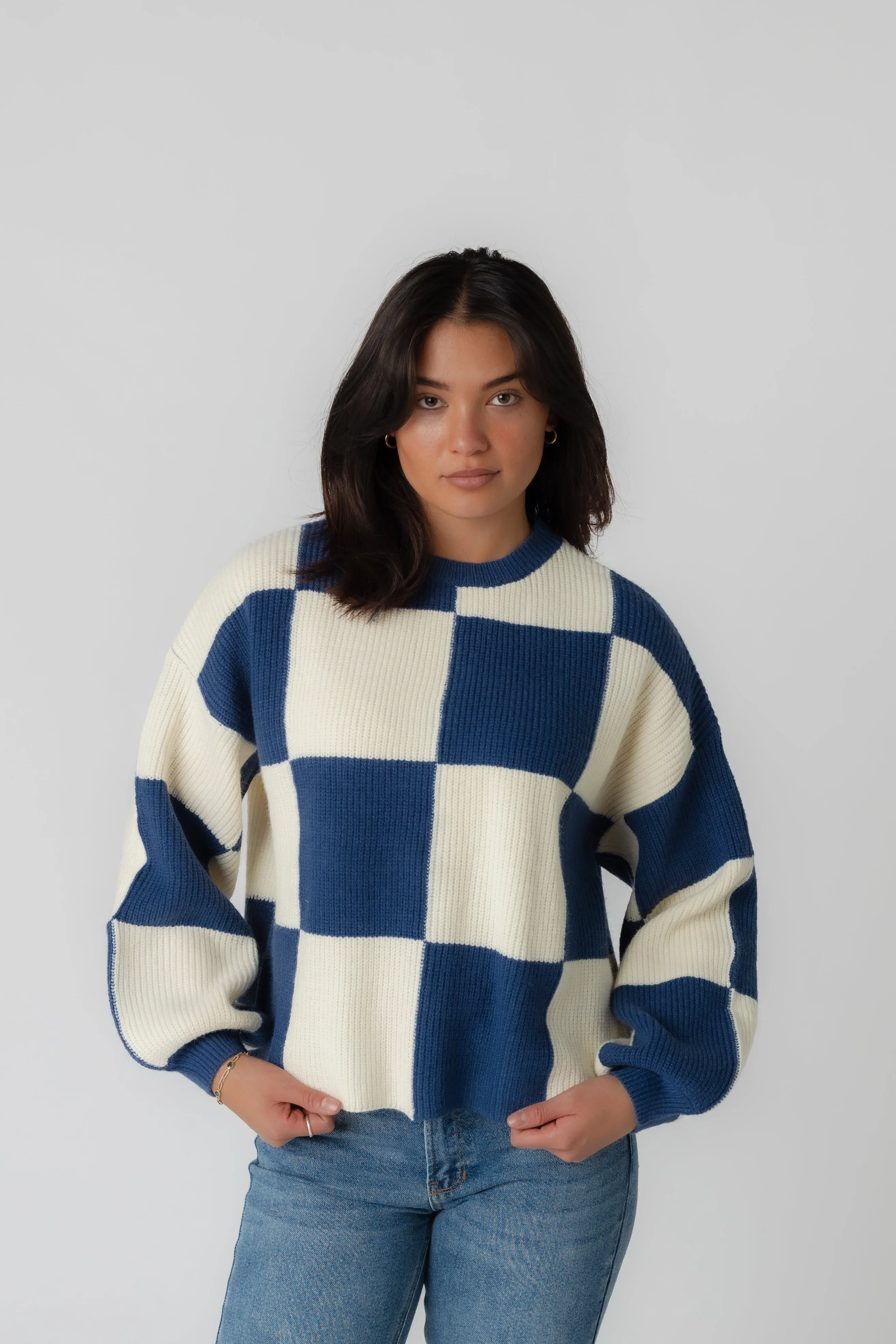 Mandy Checker Sweater