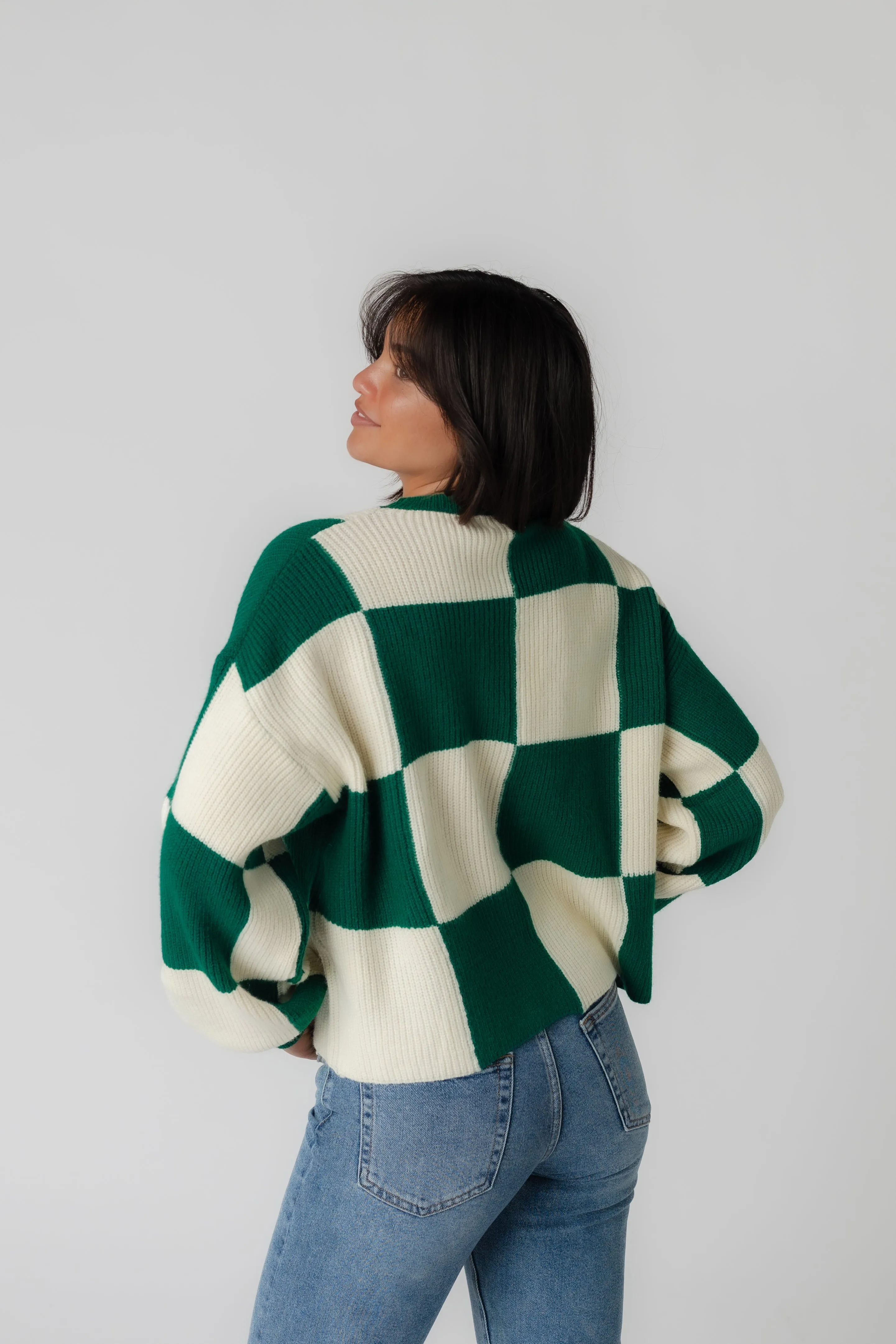 Mandy Checker Sweater