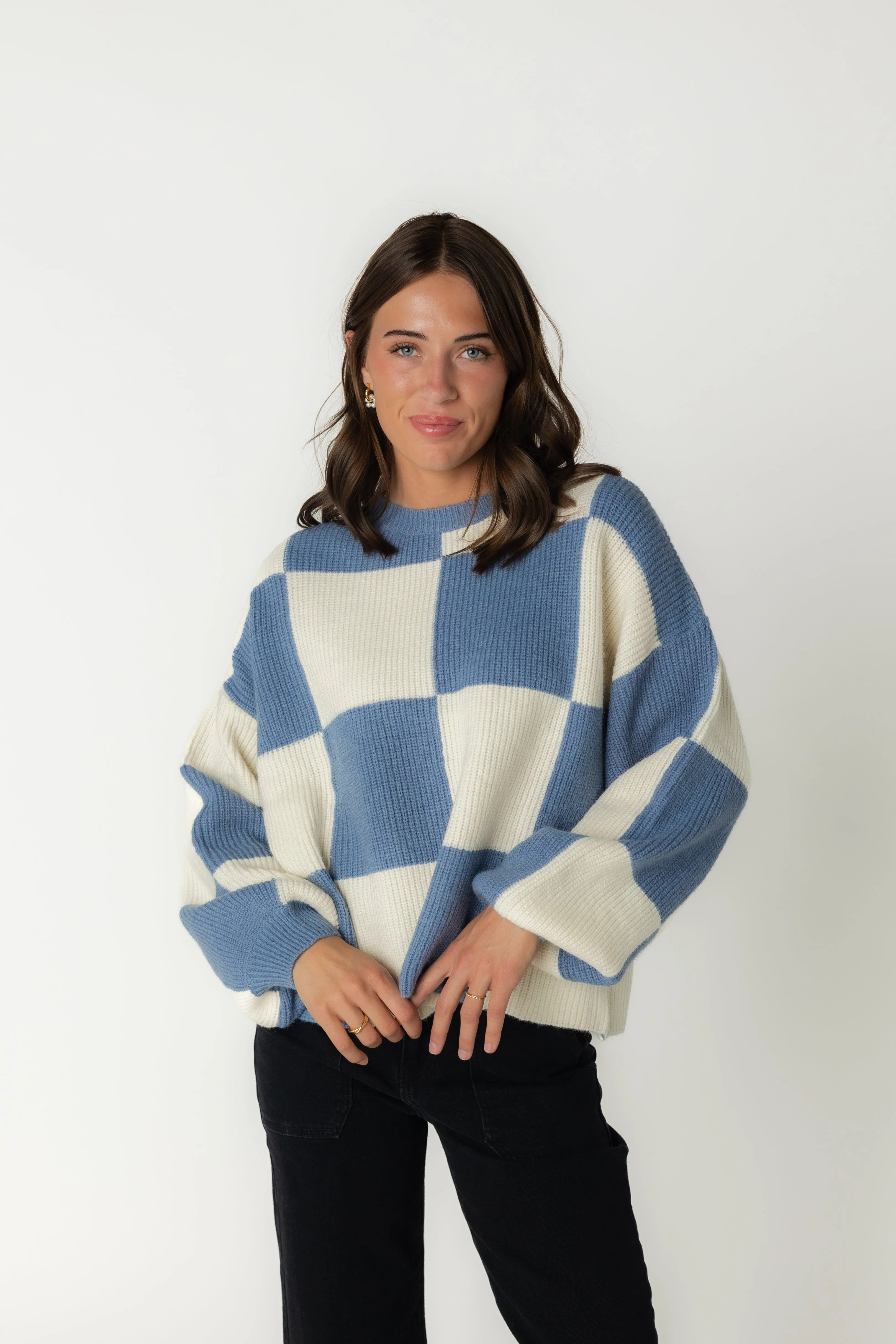 Mandy Checker Sweater