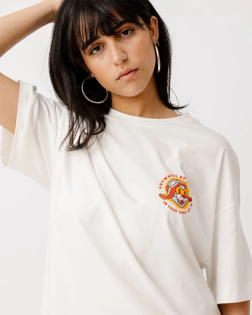 Nowhere Fast Printed Oversized Tee