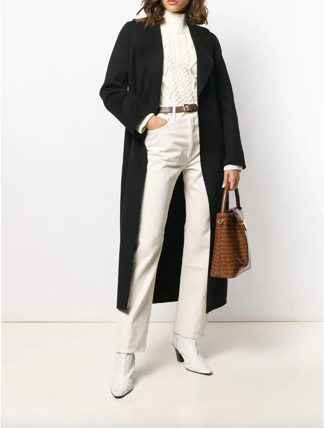 'S Max Mara Long wrap-style coat