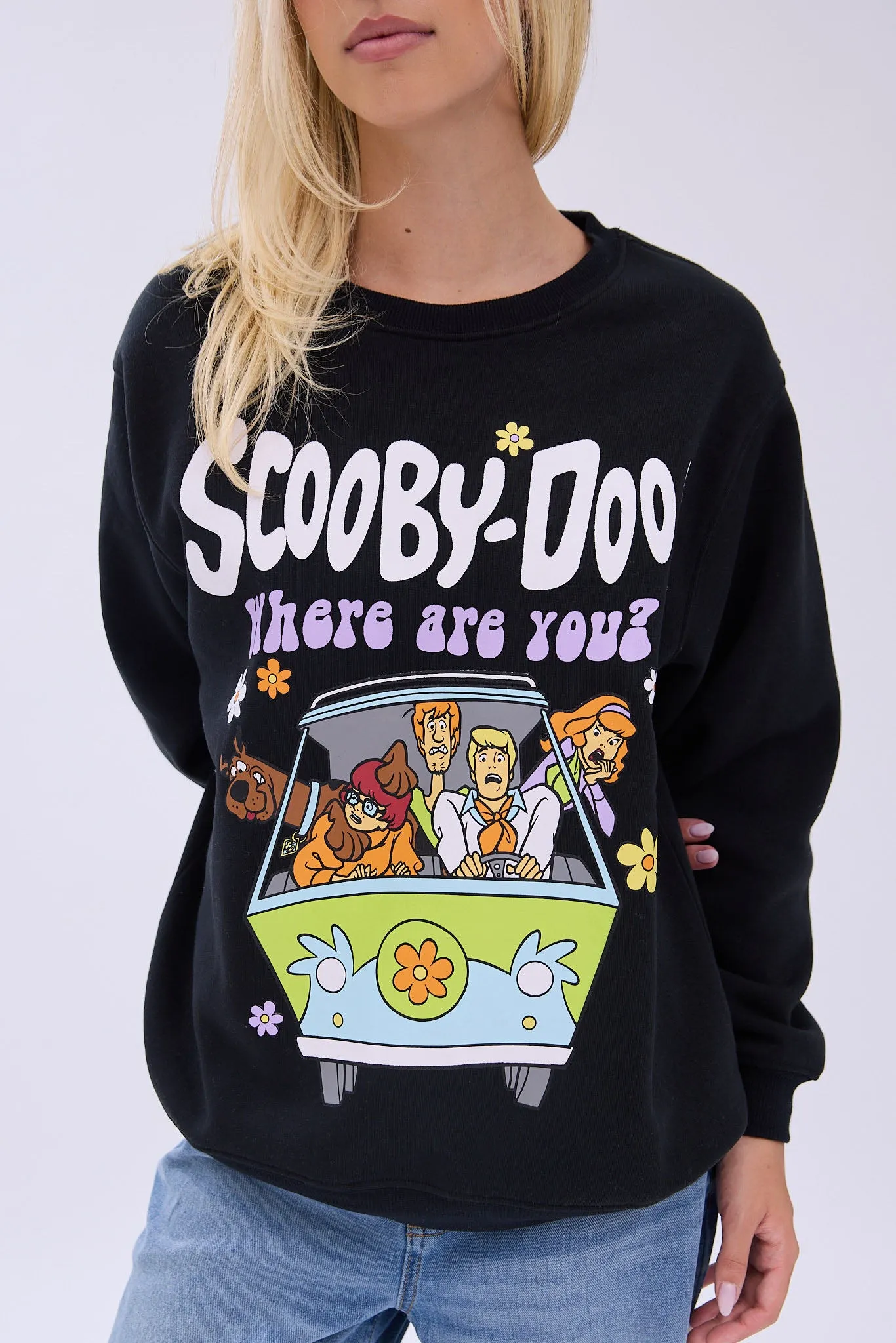 Scooby-Doo Where Are You Graphic Crew Neck Sweatshirt