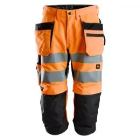 Snickers&#x20;6134&#x20;LiteWork&#x20;High-Vis&#x20;Pirate&#x20;Work&#x20;Trousers&#x20;with&#x20;Holster&#x20;Pockets&#x20;Class&#x20;2&#x20;-&#x20;High&#x20;Vis&#x20;Orange