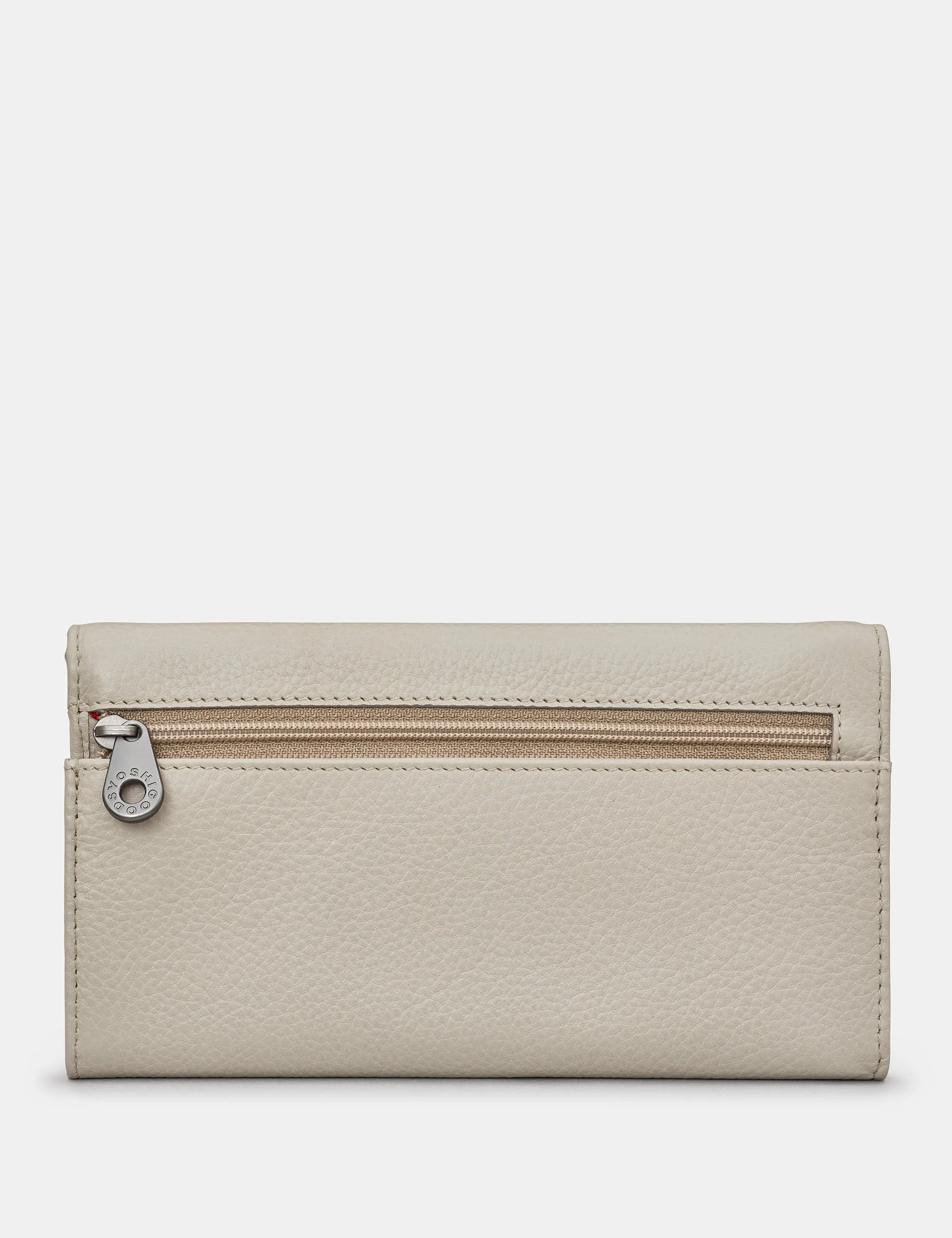 Warm Grey Leather Hudson Purse