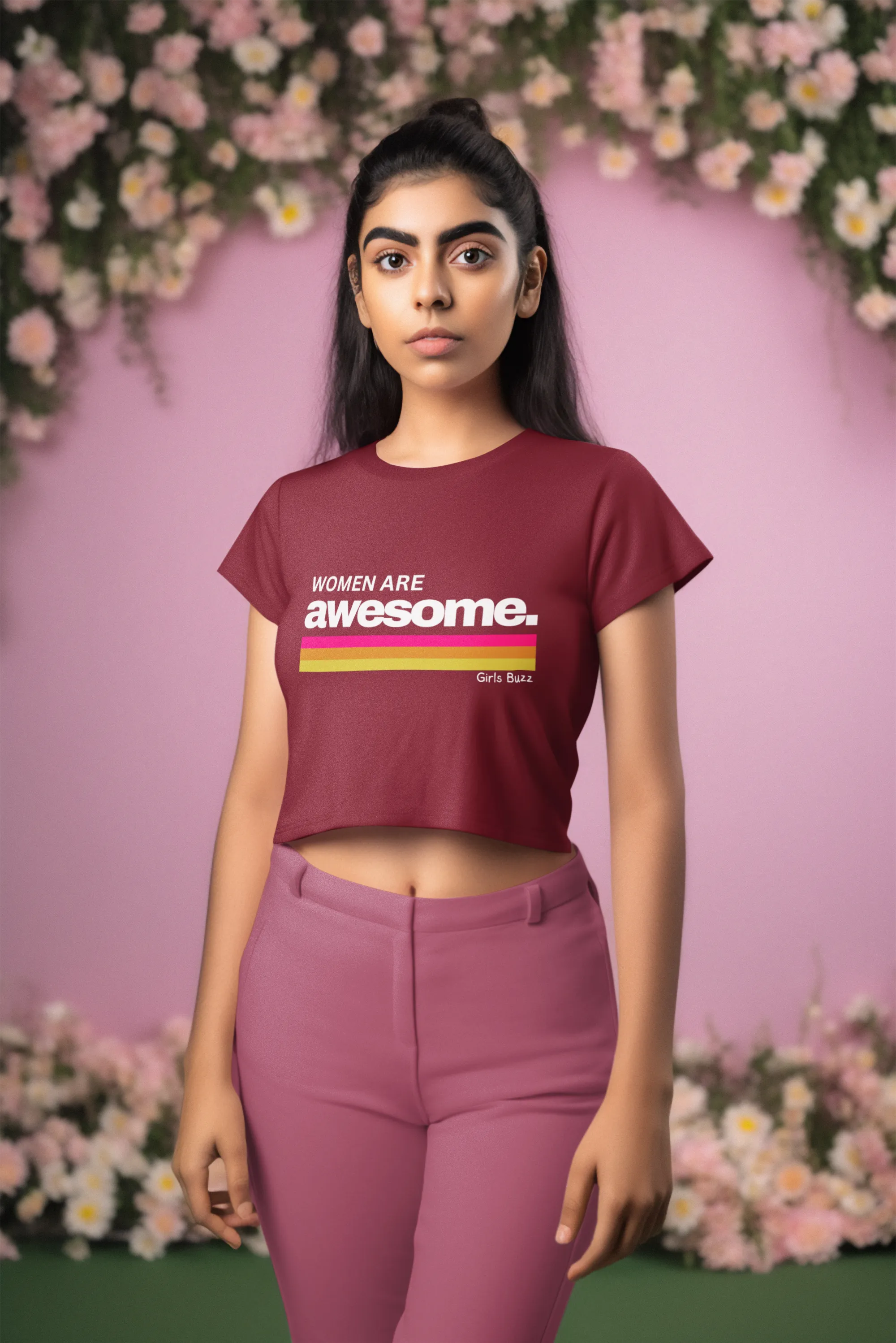 Women Are Awesome Crop Top